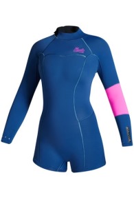 Lunar Longarm Shorty 2/2 Backzip Combinaison Néoprène Femme