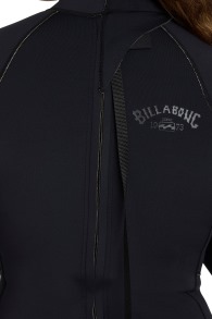 Billabong-Spring Fever 2mm LS Backzip Shorty Combinaison Néoprène Femme