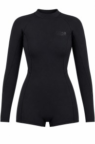 Billabong-Spring Fever 2mm LS Backzip Shorty Combinaison Néoprène Femme