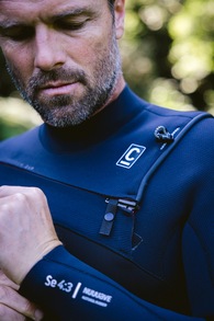 C-Skins-NuWave Session 4/3 Frontzip 2027 Combinaison Néoprène Homme