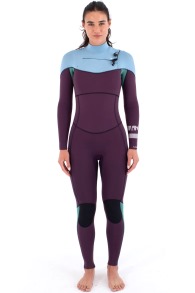 Hurley-ADVANT 4/3 Frontzip Femme Combinaison Néoprène