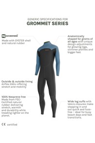 Prolimit-Grommet 5/4 Backzip 2026 Combinaison néoprène
