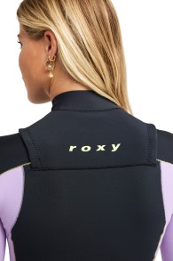 Roxy-Rise Natural 1.5mm LS Frontzip 2026 Shorty Combinaison Néoprène Femme