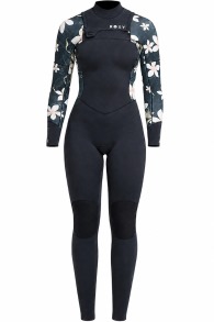 Roxy-Swell Natural 4/3 Frontzip Combinaison Néoprène Femme