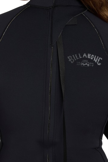 Billabong-Spring Fever 2mm LS Backzip Shorty Combinaison Néoprène Femme