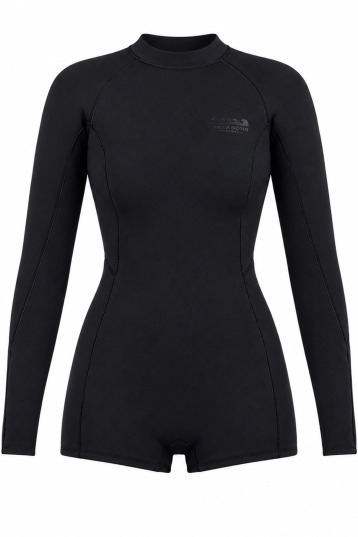 Billabong-Spring Fever 2mm LS Backzip Shorty Combinaison Néoprène Femme