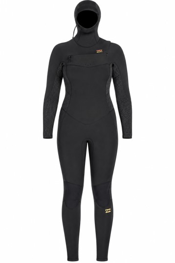 Billabong-Synergy 5/4 Frontzip à Cagoule Combinaison Néoprène Femme
