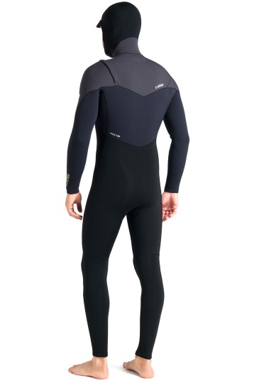 C-Skins-NuWave ReWired 5/4 Frontzip à Cagoule Combinaison Néoprène Homme