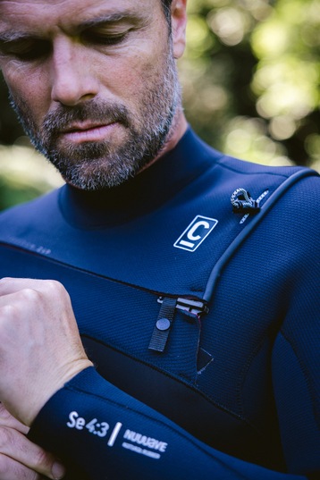 C-Skins-NuWave Session 4/3 Frontzip 2027 Combinaison Néoprène Homme