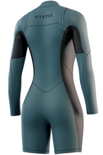 Mystic-Haven Longarm Shorty 3/2 Double Frontzip Combinaison Néoprène Femme
