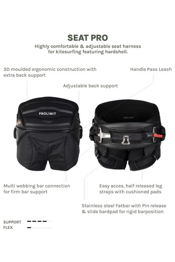 Prolimit-Kite Seat Pro V2 Harnais Culotte