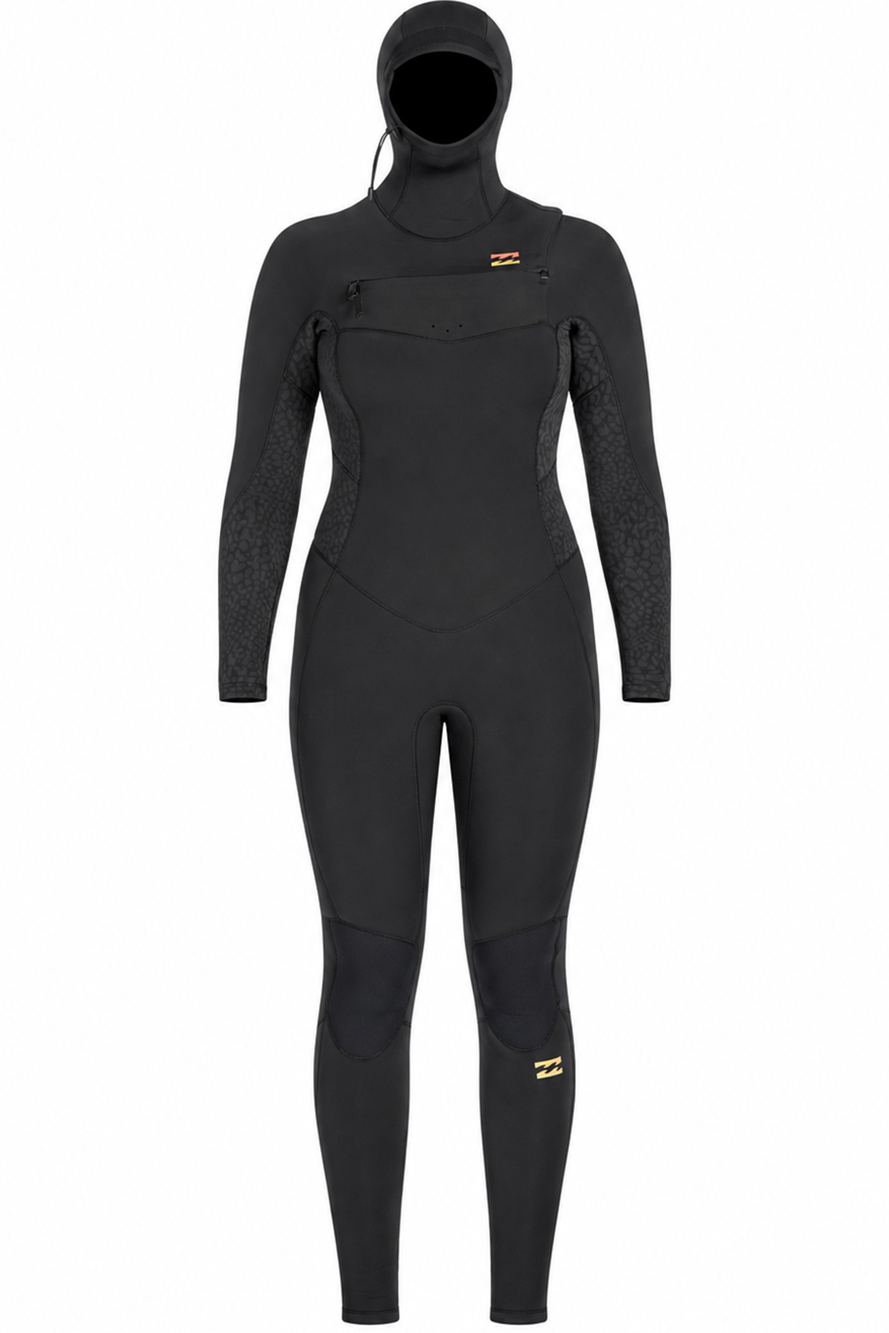 Billabong-Synergy 5/4 Frontzip à Cagoule Combinaison Néoprène Femme