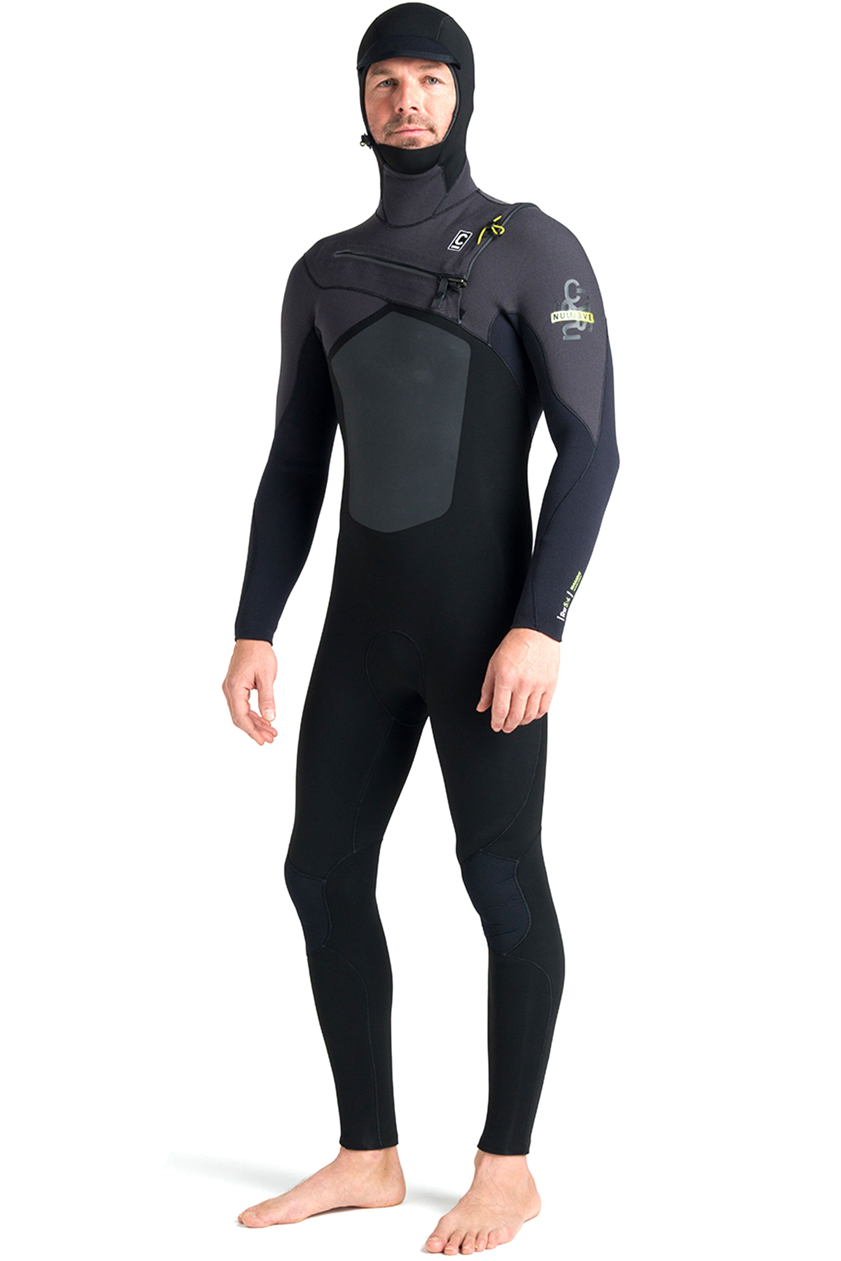 C-Skins-NuWave ReWired 5/4 Frontzip à Cagoule Combinaison Néoprène Homme