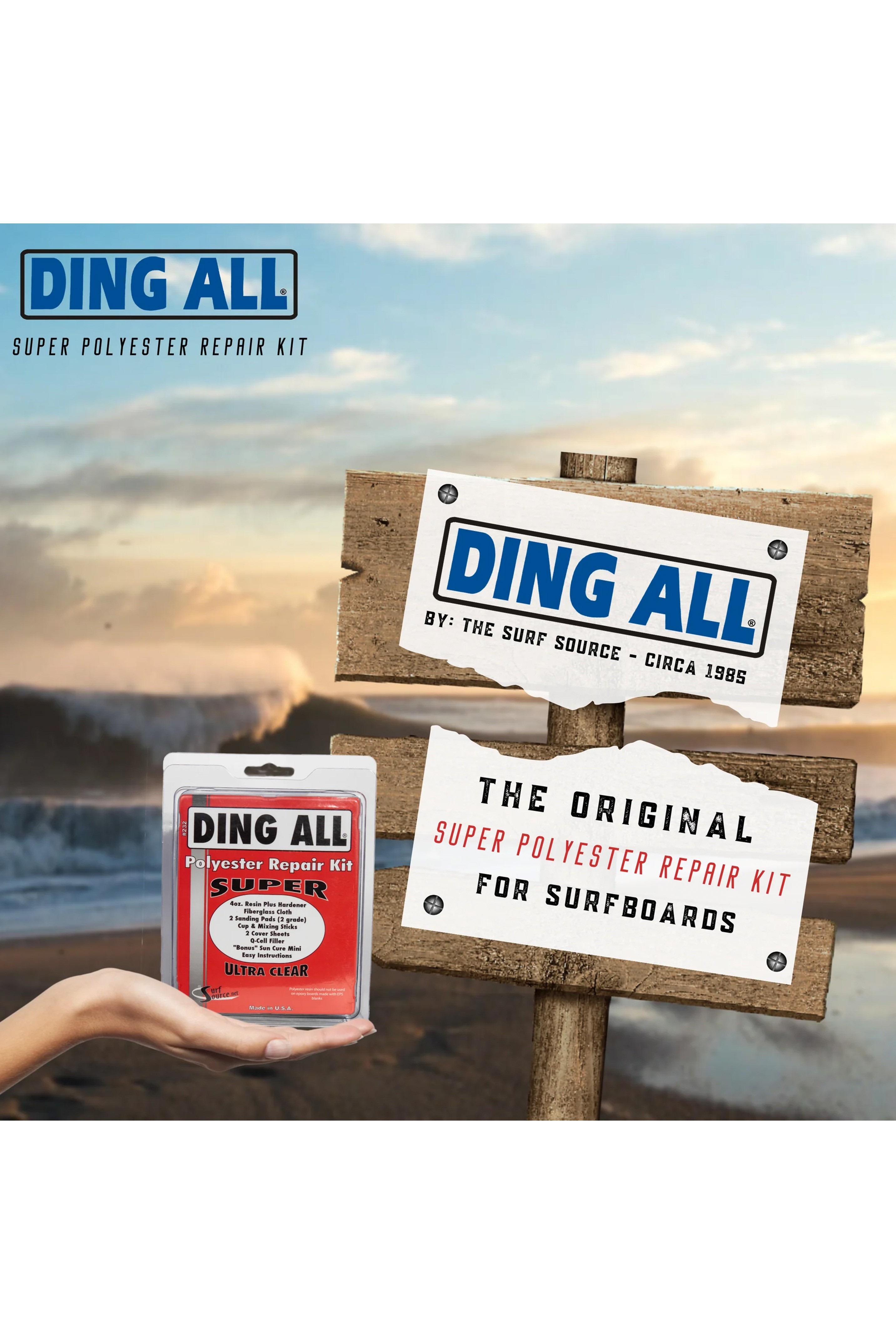 Ding All-Super Polyester Kit Réparation
