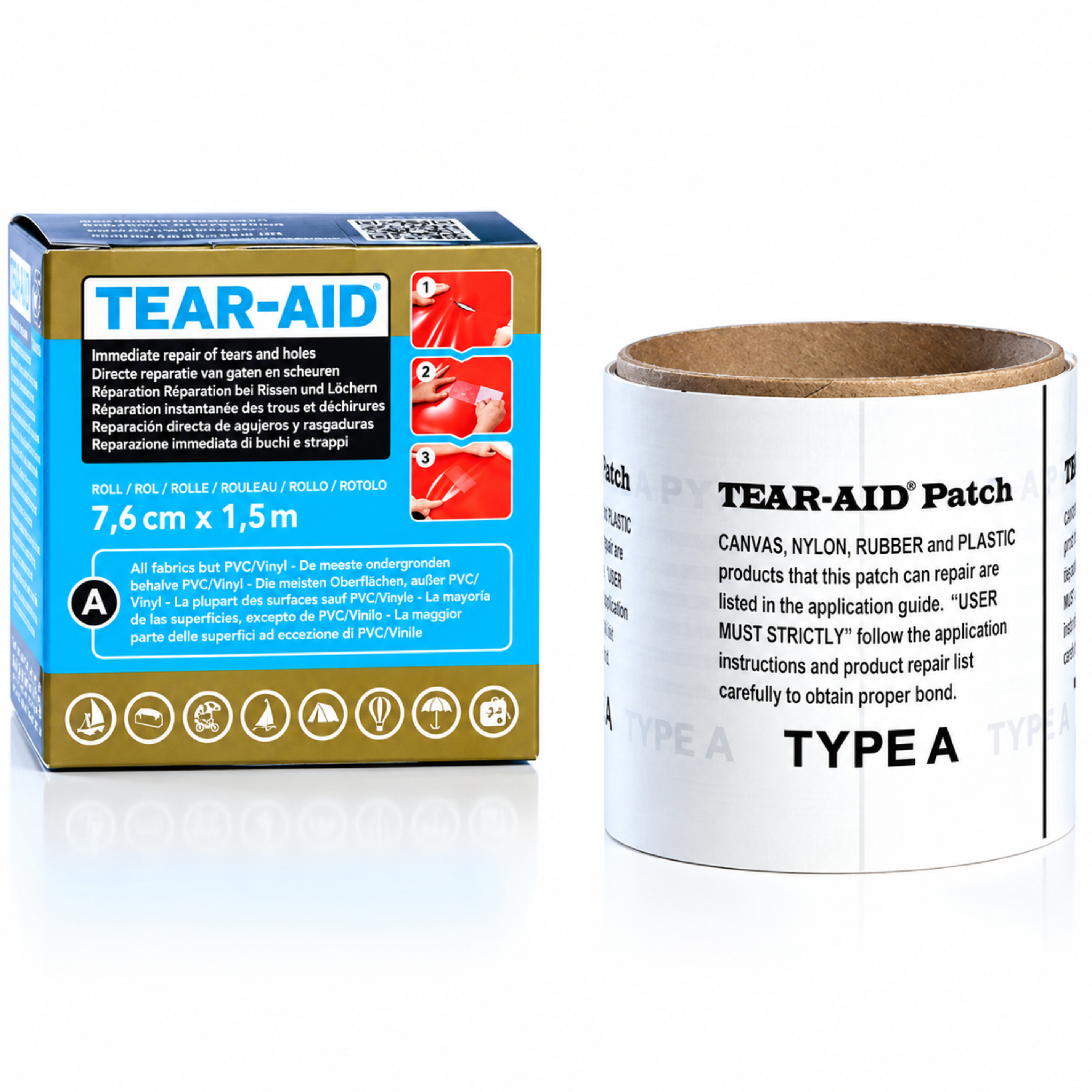 Dr. Tuba-Tear-Aid Rouleau 7.6cm X 1.5m