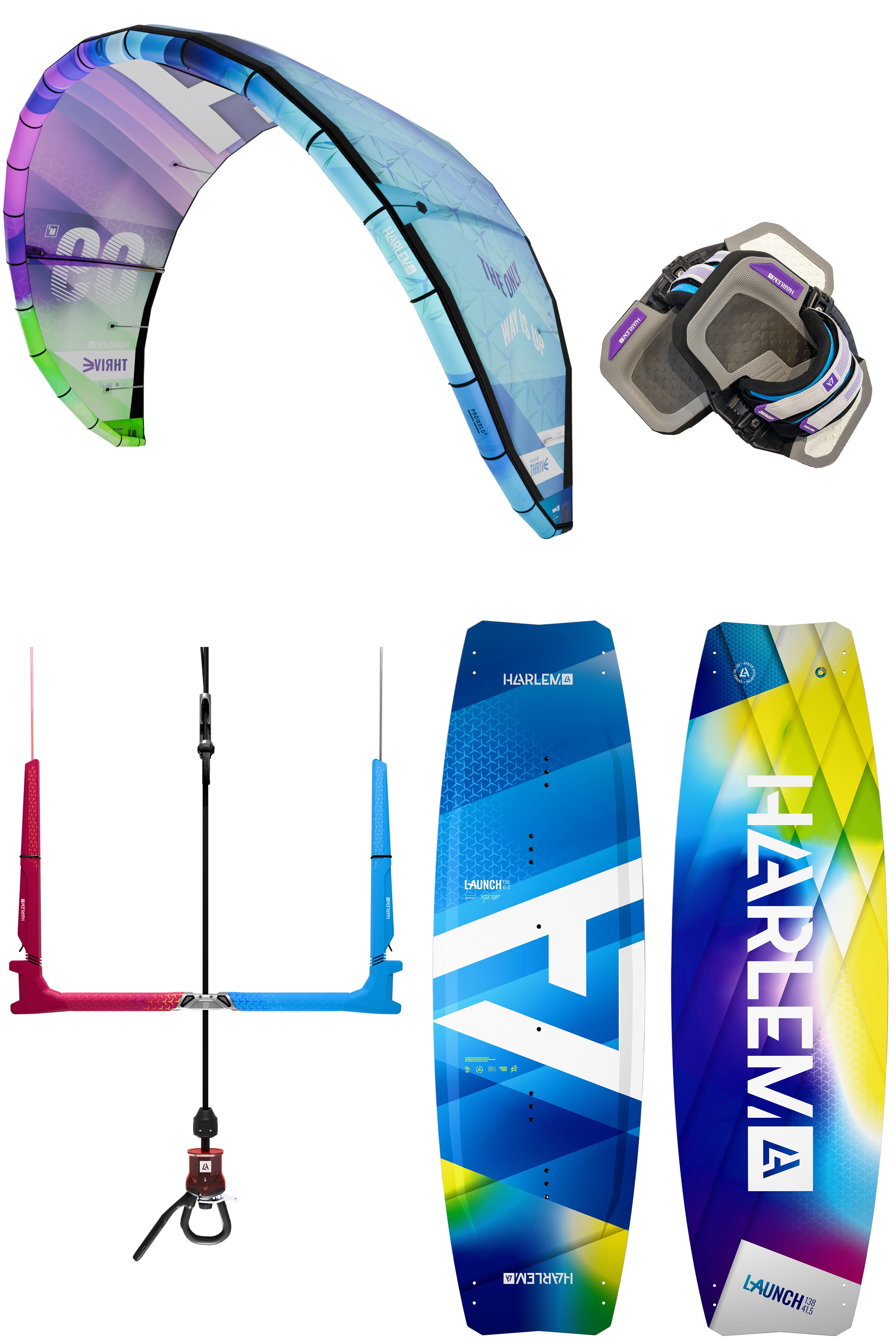 Harlem Kitesurfing-Harlem Thrive + Launch 2025 Pack de Kitesurf