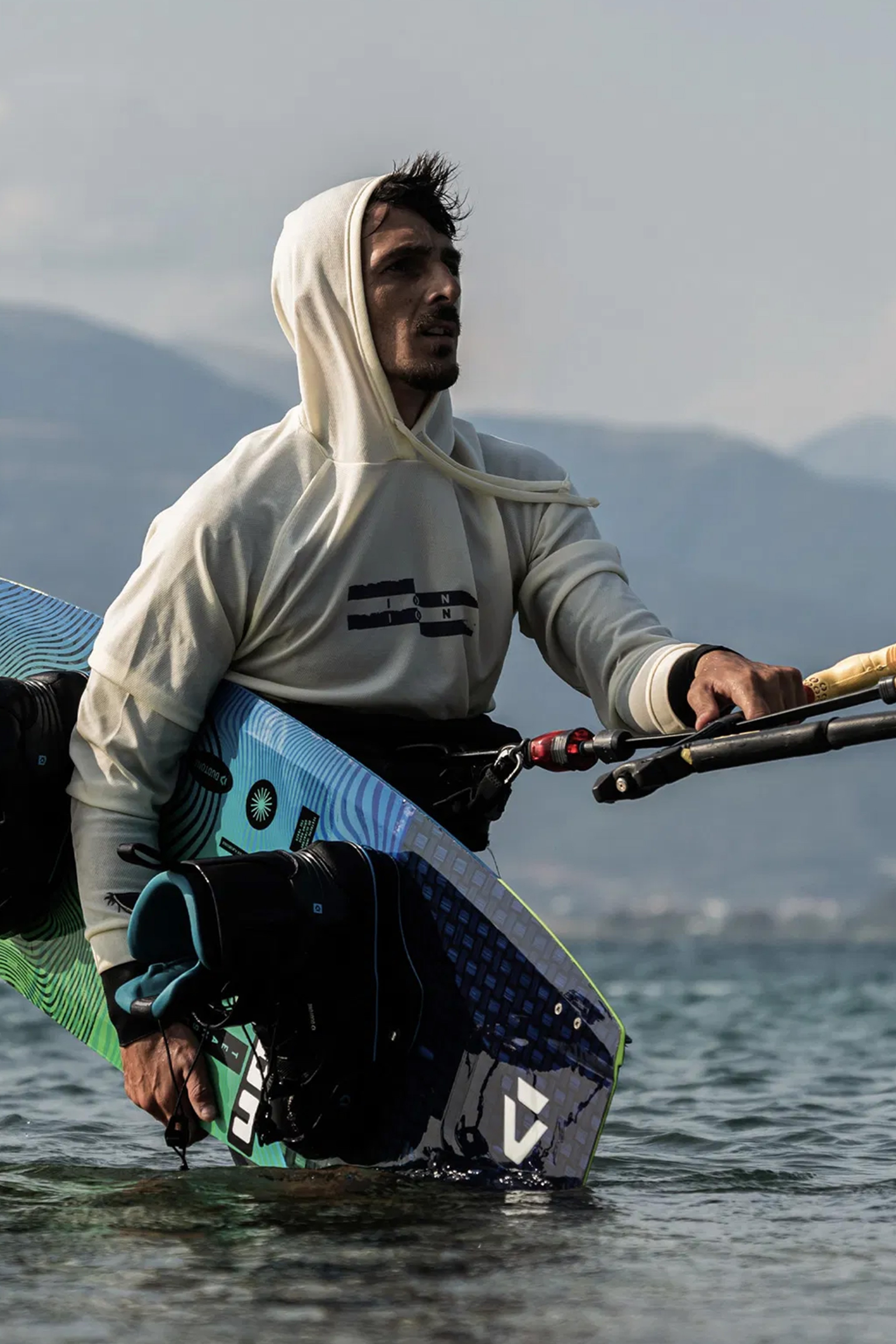 ION-Wetshirt Hood Men L/S Lycra Manches Longues