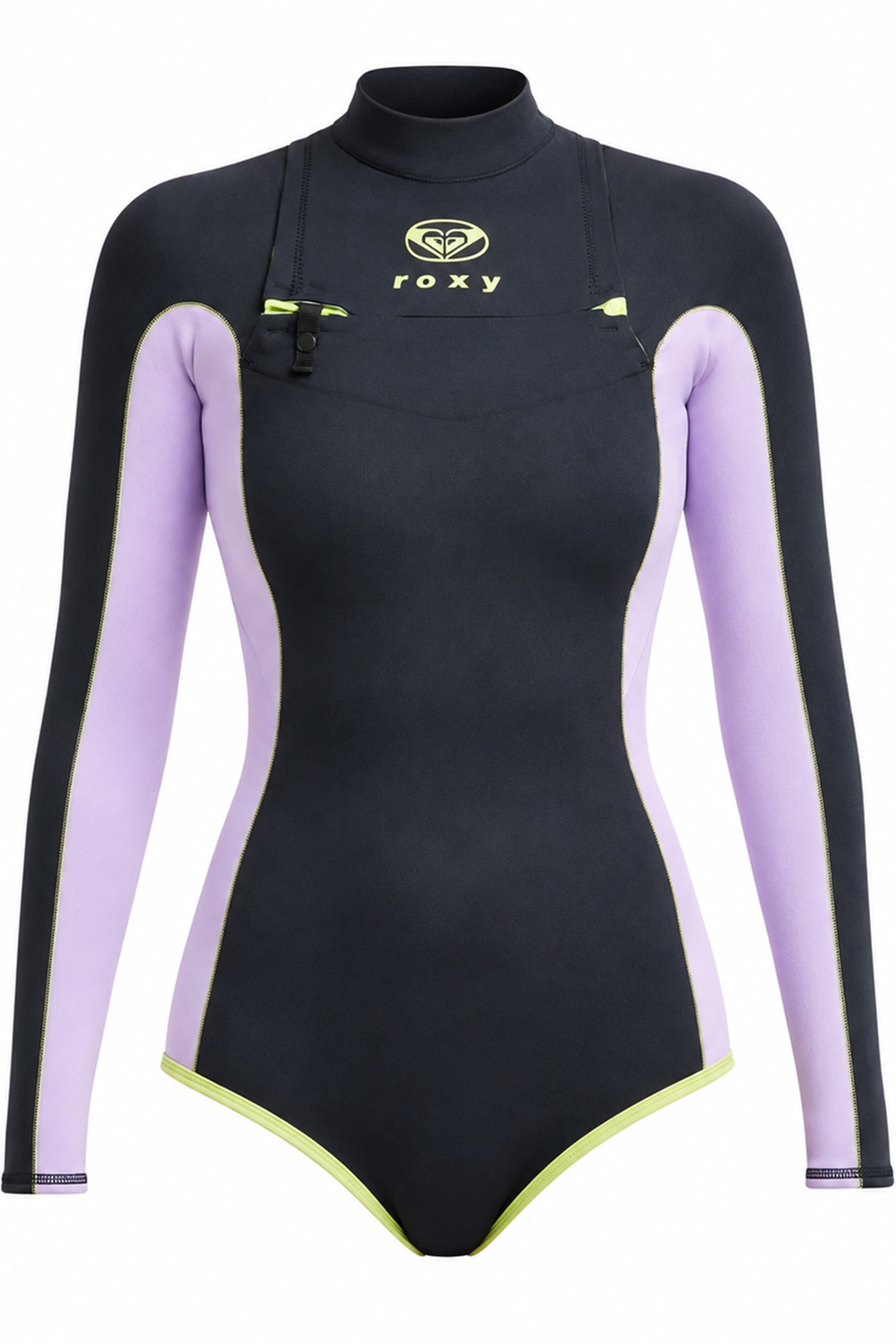 Roxy-Rise Natural 1.5mm LS Frontzip 2026 Shorty Combinaison Néoprène Femme
