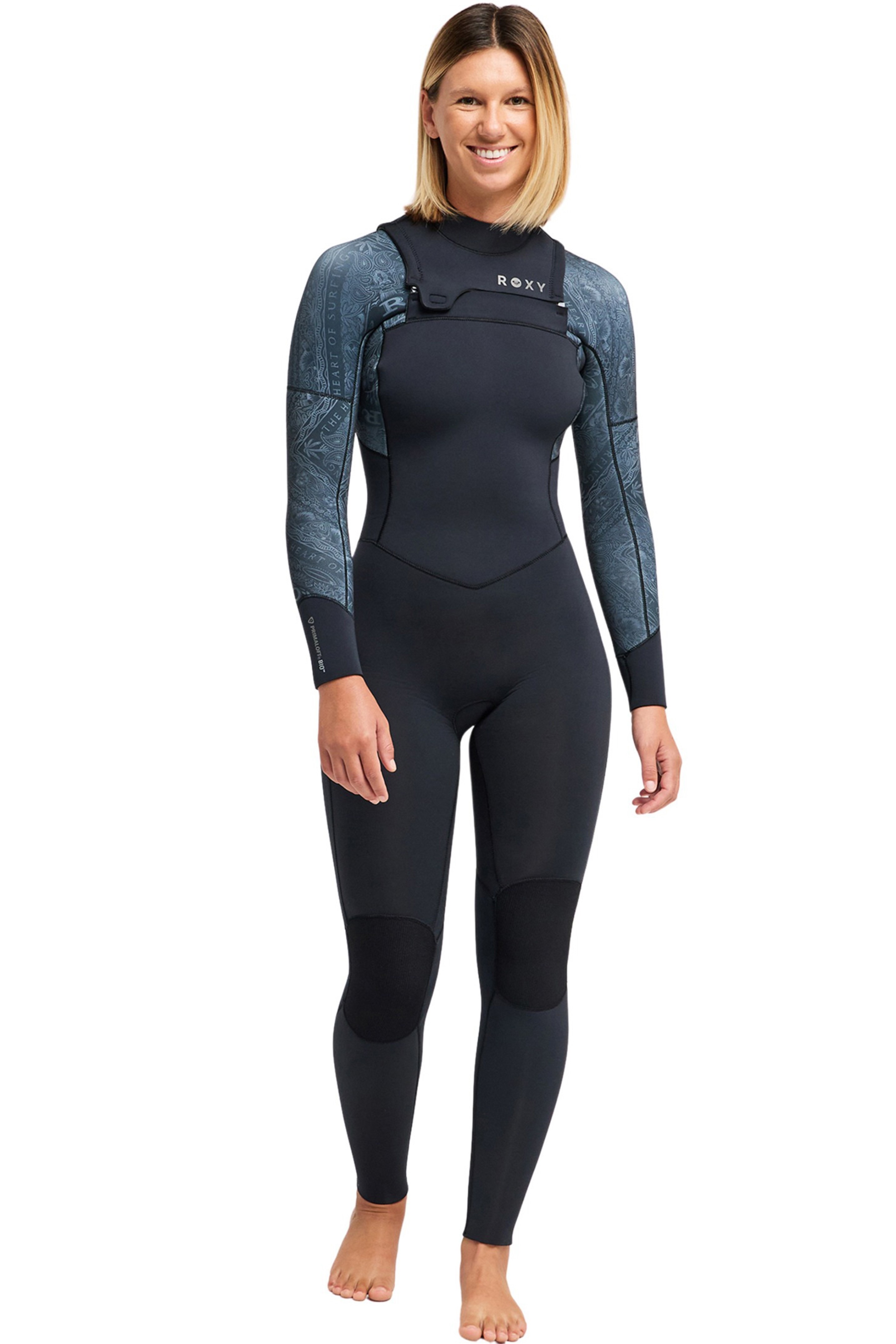Roxy-Swell Natural 4/3 Frontzip Combinaison Néoprène Femme